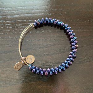 Alex and Ani Purple Beaded Bracelet